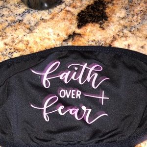 Faith over fear mask